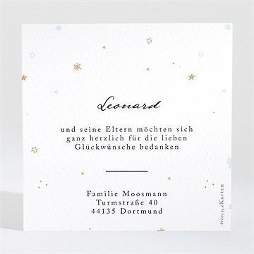 Dankeskarte Geburt Unter Dem Sternenhimmel - Vue 2