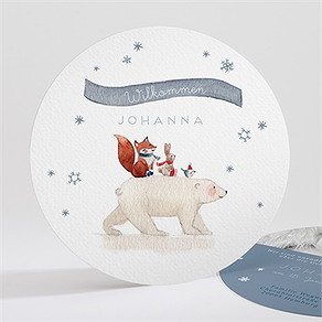 Geburtskarte eisbär
