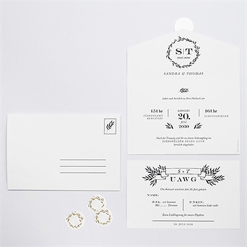 Hochzeitseinladung Retro Chic - Vue 3