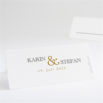 Tischkarte Hochzeit eng verbunden