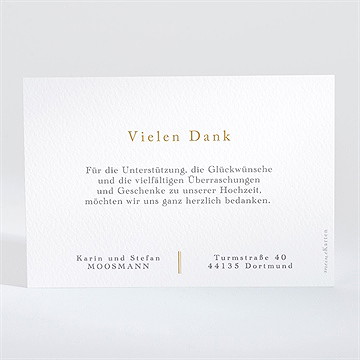 Dankeskarte Hochzeit eng verbunden - Vue 2