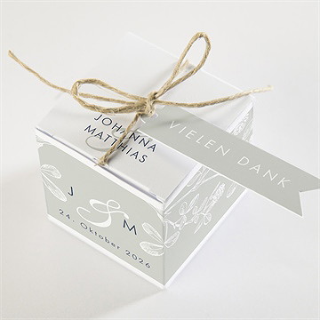 Geschenkbox Hochzeit blühender zweig - vue 3