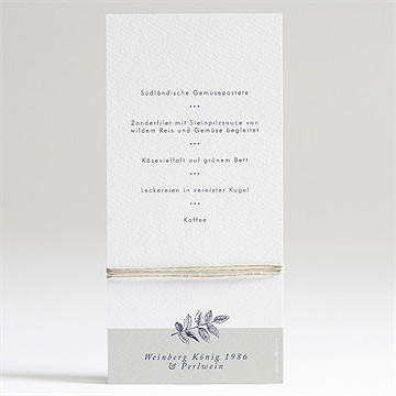 Menükarte Hochzeit blühender zweig - Vue 2