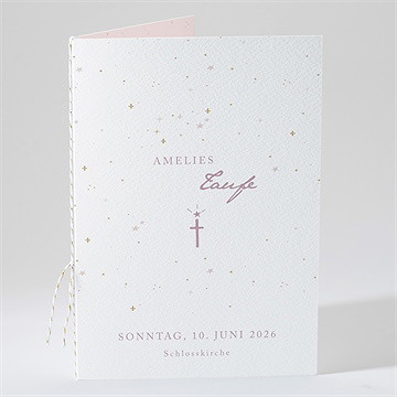 Kirchenheft Taufe Rosa Licht