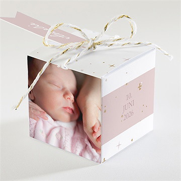 Geschenkbox Taufe rosa licht - vue 2