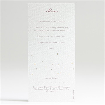 Menükarte Taufe rosa licht - Dos du menu