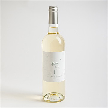 Flaschenetikett Taufe Grünes Licht - Vue 2