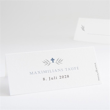 Tischkarte Taufe foto mosaik