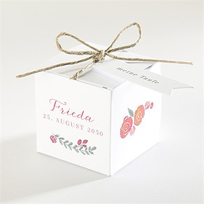 Geschenkbox Taufe rosenkranz