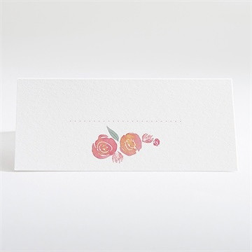 Tischkarte Taufe rosenkranz - Dos du marque-place