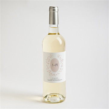 Flaschenetikett Hochzeit reine eleganz - Sicht 2