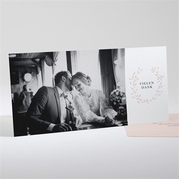 Dankeskarte Hochzeit reine eleganz