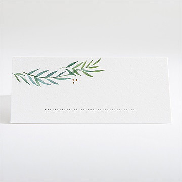 Tischkarte Hochzeit zarte blätterranke - Vue 2