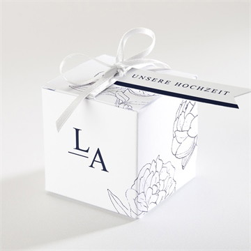 Geschenkbox Hochzeit pfingstrose