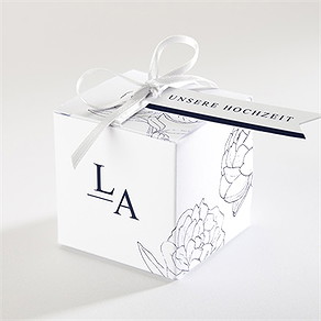 Geschenkbox Hochzeit pfingstrose