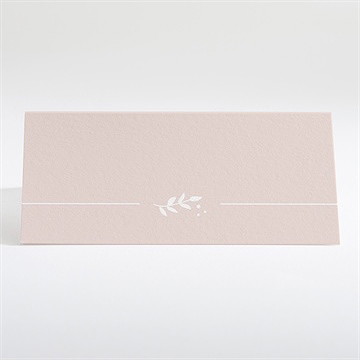 Tischkarte Hochzeit Reine Eleganz - Tischkarte Rückseite