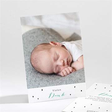 Dankeskarte Geburt Punkte