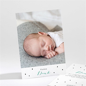 Dankeskarte Geburt Punkte