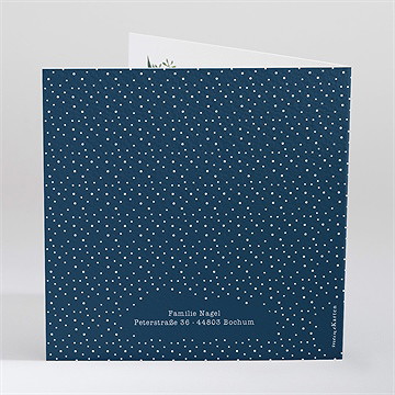 Einladung Taufe Pünktchen Blau - vue 3