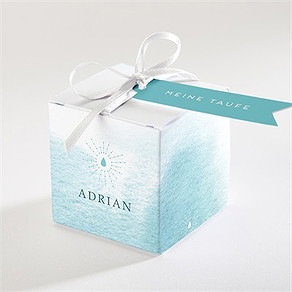 Geschenkbox Taufe wassertropfen