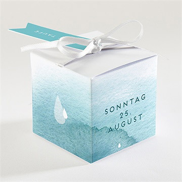 Geschenkbox Taufe wassertropfen - vue 2