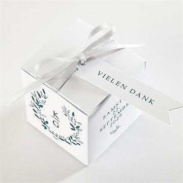 Geschenkbox Hochzeit Blätterkranz Mit Farbenspiel - vue 3