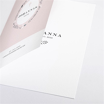 Kirchenheft Taufe ring der natur rosa - vue 2