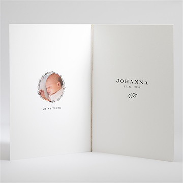 Kirchenheft Taufe ring der natur rosa - vue 3