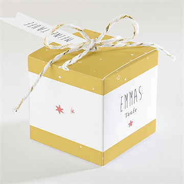 Geschenkbox Taufe unser star gelb - vue 2