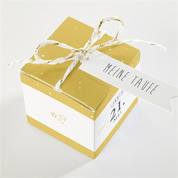 Geschenkbox Taufe unser star gelb - vue 3