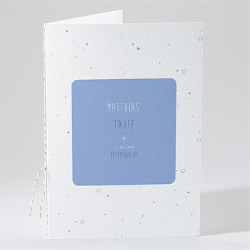 Kirchenheft Taufe Unser Star Blau