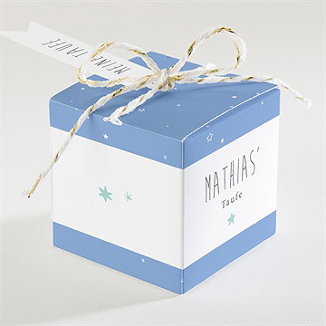 Geschenkbox Taufe unser star blau - vue 2