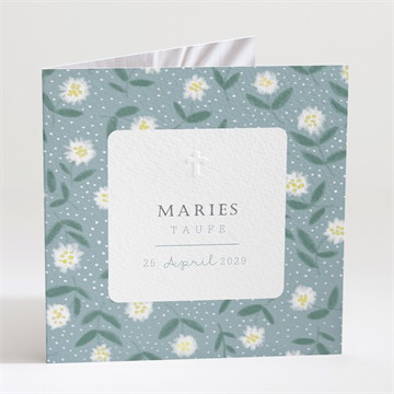Einladung Taufe gänseblümchen