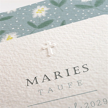 Einladung Taufe gänseblümchen - vue 2
