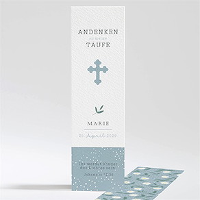 Andenken Taufe gänseblümchen