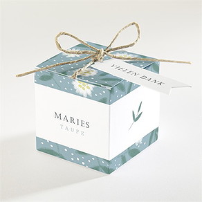 Geschenkbox Taufe gänseblümchen