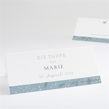 Tischkarte Taufe Gänseblümchen