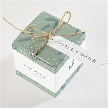 Geschenkbox Taufe blätter im wind - vue 3