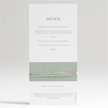 Menükarte Taufe blätter im wind - Vue 2