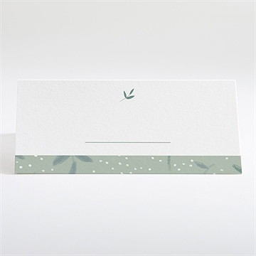 Tischkarte Taufe blätter im wind - Dos du marque-place