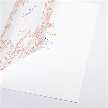 Kirchenheft Taufe Vintage Natur - vue 2