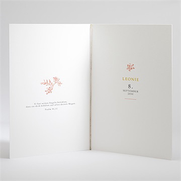 Kirchenheft Taufe Vintage Natur - vue 3