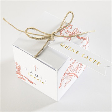 Geschenkbox Taufe vintage natur - vue 3
