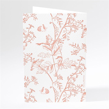 Menükarte Taufe vintage natur - Dos du menu