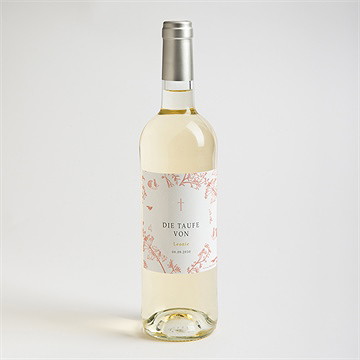 Flaschenetikett Taufe vintage natur - Vue 2