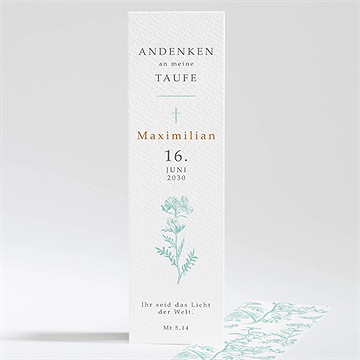 Andenken Taufe vintage vogel