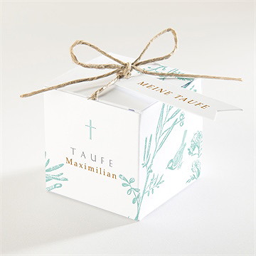 Geschenkbox Taufe vintage vogel