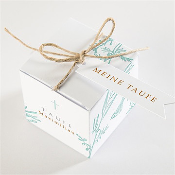 Geschenkbox Taufe vintage vogel - vue 3