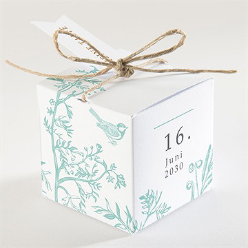 Geschenkbox Taufe vintage vogel - Vue 2