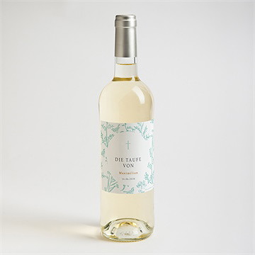 Flaschenetikett Taufe Vintage Vogel - Vue 2